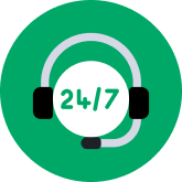 24/7 دعم العميل